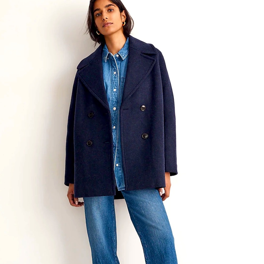 Carville Oversized Peacoat in Insuluxe Fabric